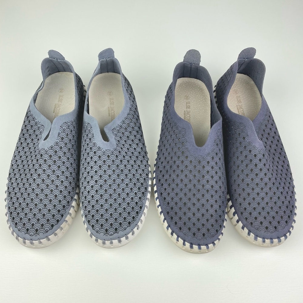 Ilse Jacobsen Women's 9 39 Tulip Pull On Shoes Sneakers Bundle of 2 Blue Gray - Picture 2 of 16